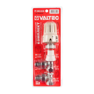 Комплект терморегулирующий угловой 1/2" В-Н VT.045