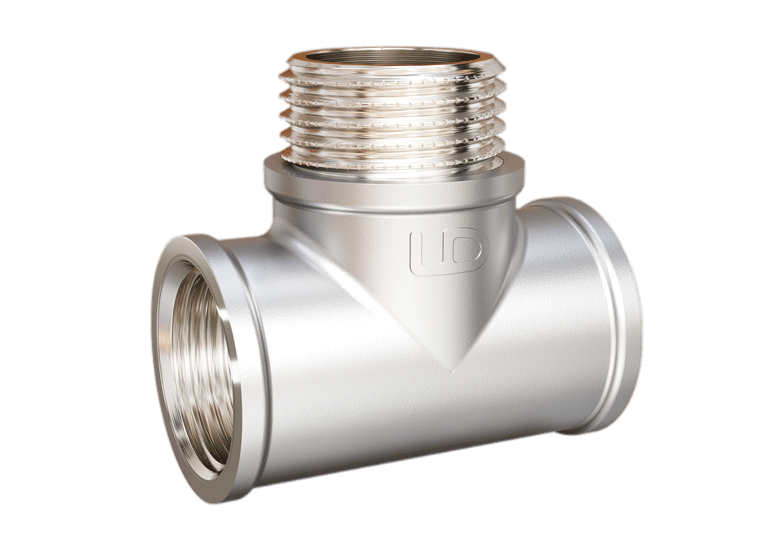 Тройник 1/2" В-Н-В латунь LD