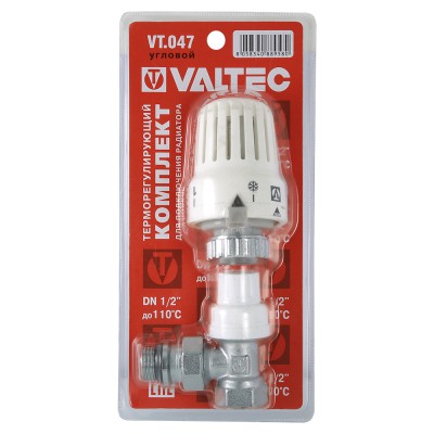 Комплект термостатический угловой 1/2" В-Н VT.047