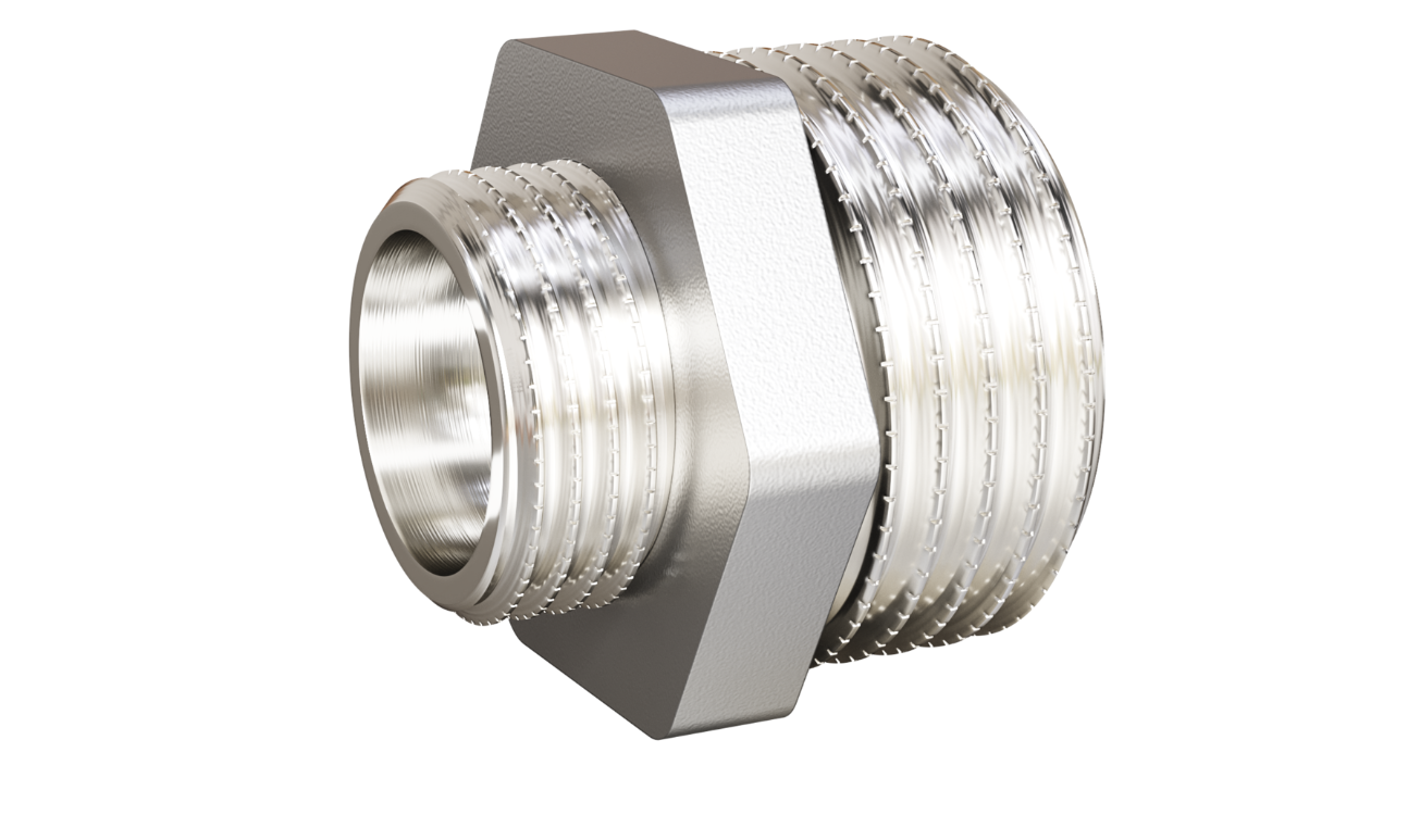 Ниппель переходной 1.0"-1/2" Н-Н латунь LD