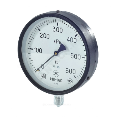 Манометр радиальный МП-160 ДК160мм 0-1.6 МПА КЛ.1.5 G1/2