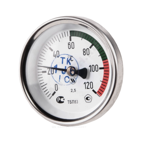 Термометр биметаллический ДК63 L=50мм G1/2" 120С ТБП-Т