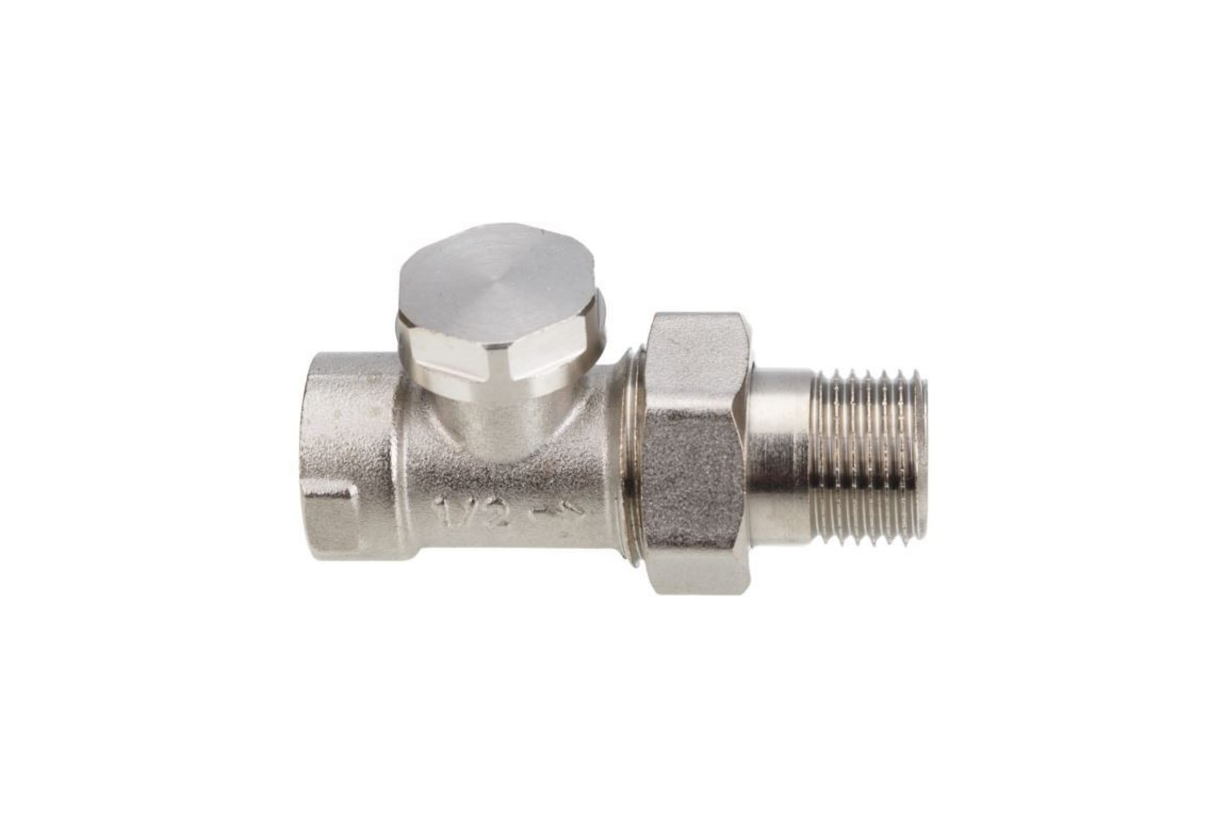 Клапан запорный для радиатора прямой FM 1/2" AQUALINK